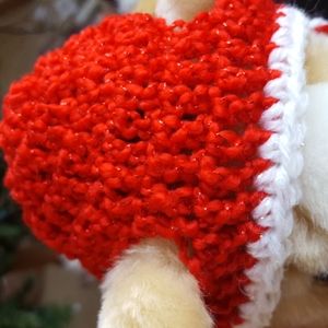 🎁NWOT *SPARKLY* CHRISTMAS SANTA DOG / PET HAT. Small/Medium